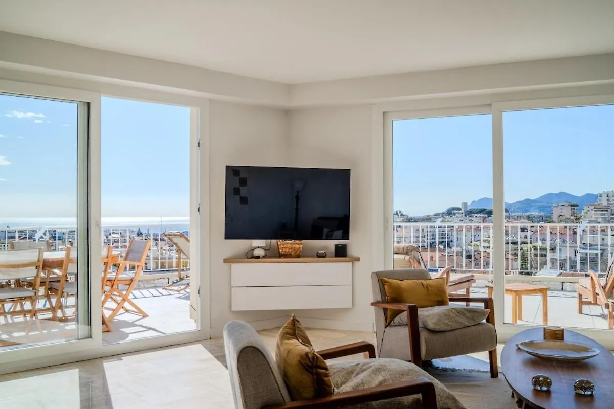 アパート Appartement Avec Terrasse Et Vue Mer カンヌ フランス